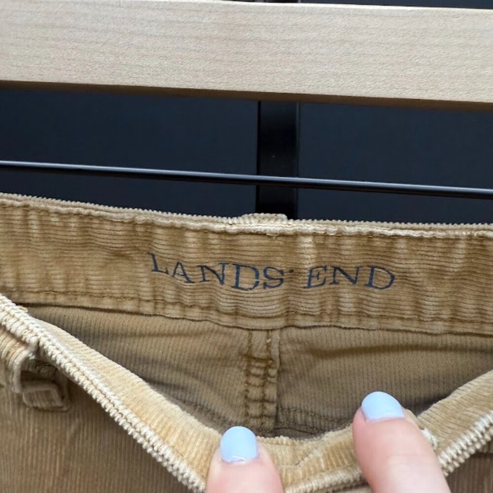 Lands End Mid Rise Bootcut Corduroy Pants - Picture 3 of 6